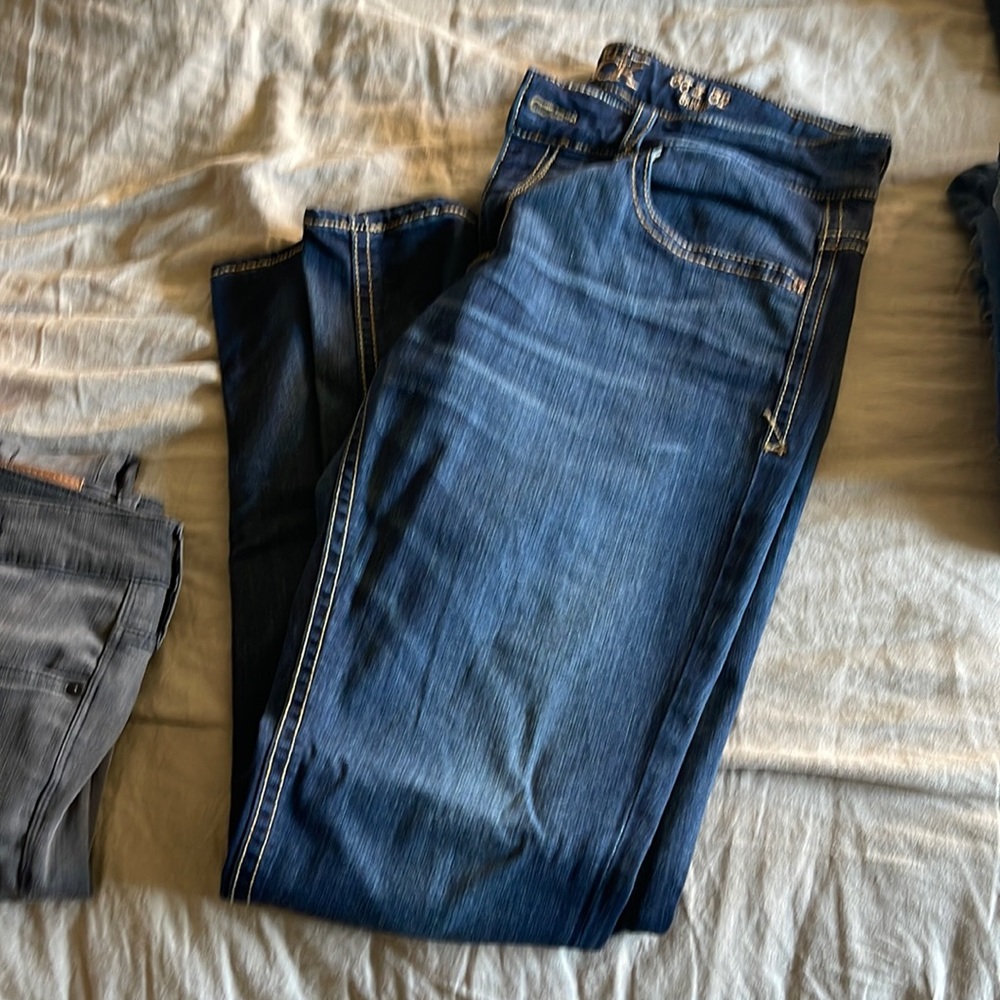 Buckle black jeans